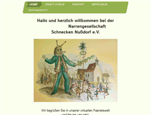 Tablet Screenshot of narrengesellschaft-schnecken.de